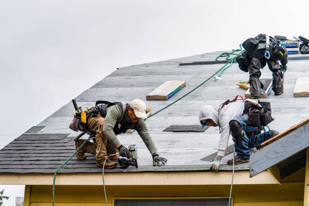 Professional Storm Damage Roof Repair technician working in Mapleton Depot, PA